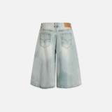 Streetwear Cropped Wide Leg Cropped Denim Short