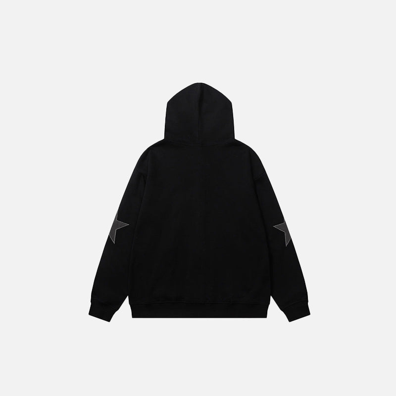Star Graphic Patch Hoodies