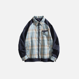 Autumn Plaid Casual Double Face Windbreaker Jacket