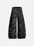 Classic Camouflage WorkWear Wide Leg Cargo Pants