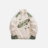 Fleece Shooting Stars Turtleneck Jacket