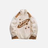 Fleece Shooting Stars Turtleneck Jacket