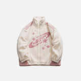 Fleece Shooting Stars Turtleneck Jacket