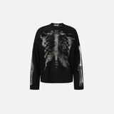 Streetwear Graphic Skeleton Oversized Long Sleeve T-Shirt