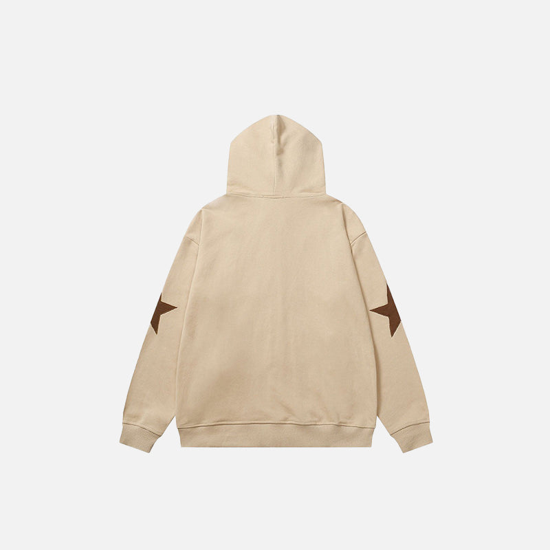 Star Graphic Patch Hoodies