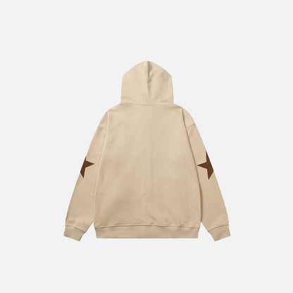 Star Graphic Patch Hoodies