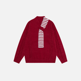 Y2K Stylish Loose Tassel V-Neck Sweater