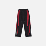 Y2K Striped Patchwork Joggers
