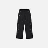 Y2K Striped Polyester Joggers