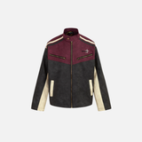 Streetwear Patchwork Hip Hop Leather Motorcycle Jacket