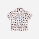 Cozy Tropical Animal Print Vintage Casual Shirt