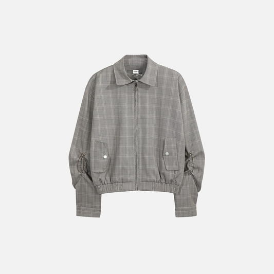 Winter Men Stylish Plaid Collar Casual Jacket