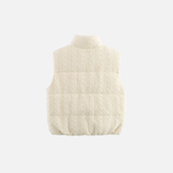 Y2K High-Quality Zipper Puffer Knitted Vest