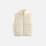 Y2K High-Quality Zipper Puffer Knitted Vest