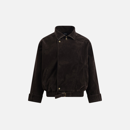 Stylish Cleanfit Irregular Zip-Up Jacket