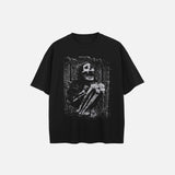Grunge Skeleton Graphic T-Shirt
