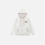 Stylish Trendy Hip Hop Buttoned Hooded Sweatshirt