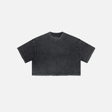 Women's Washed Stitching Crop Top