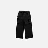 Turn-down Waist Cargo Pants