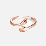 Hug 925 Sterling Silver Ring