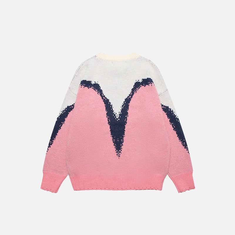 Oversized Melting Colors Sweater