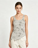 Fitted Asymmetrical Hem Tank Top