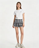 Tiered Plaid Skort