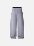Fashionable Patchwork Wide Leg Sweatpants