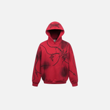 Goyhic Cross Print Oversized Hip Hop Hoodie