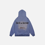 Gradient Printing Loose Hoodie
