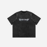 Vintage Washed Oversize Sleeveless Crew T-Shirt