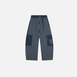 Y2K Retro Warm Stylish Plaid Wide-Leg Cargo Pants