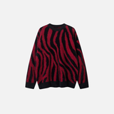 Cozy Color Block Striped Knit Sweater