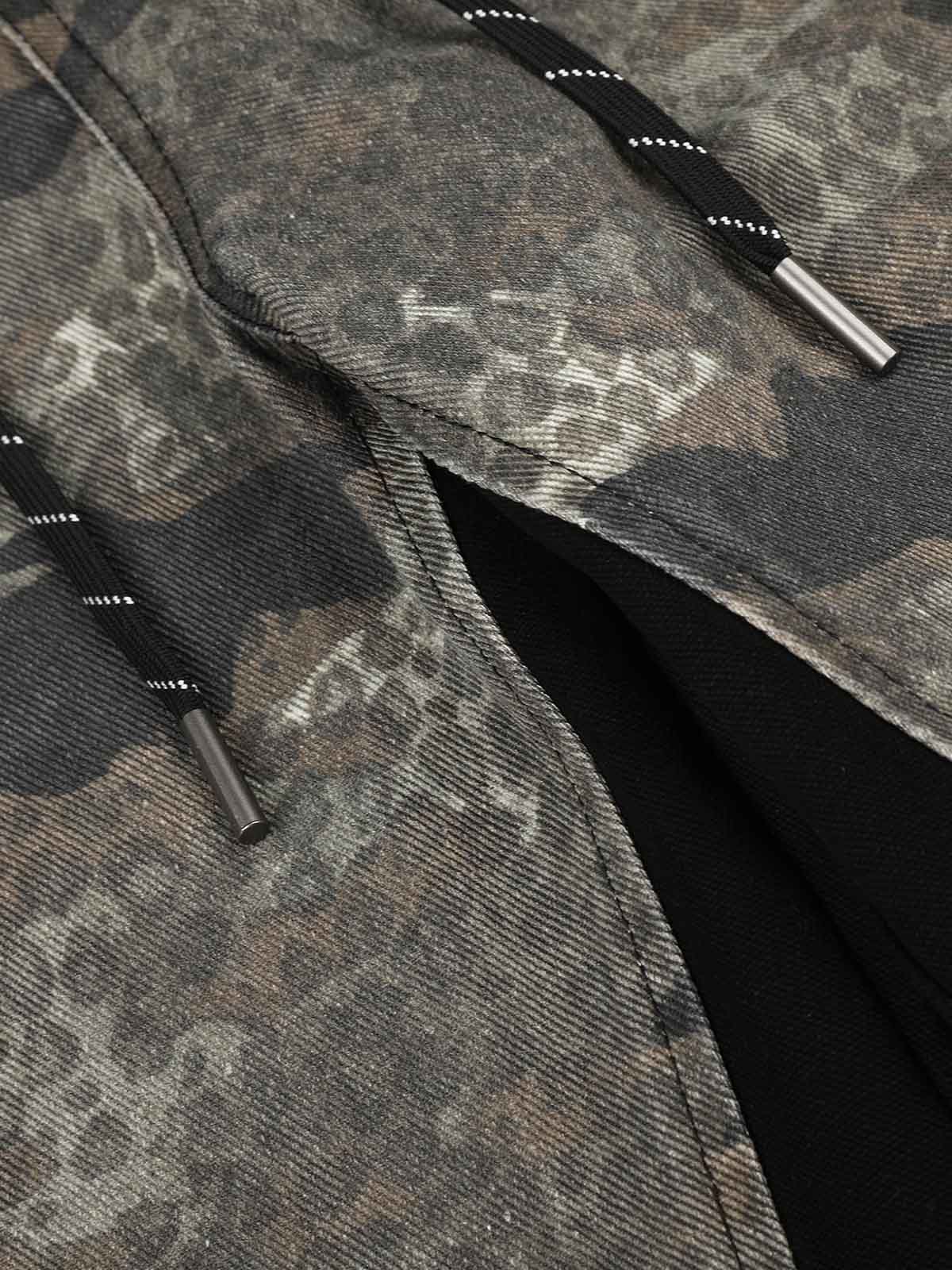 Leopard Camo Patchwork Cargo Pants; Forest Camouflage / S, Forest Camouflage / M, Forest Camouflage / L, Forest Camouflage / XL