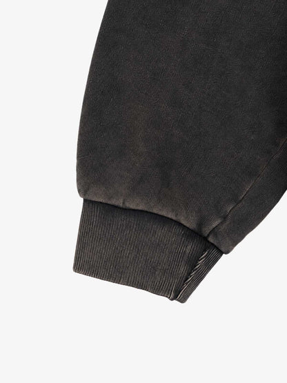Skull Matrix Discharge-Print Washed Hoodie; Washed Black Gold / M, Washed Black Gold / L, Washed Black Gold / XL, Washed Black Gold / 2XL