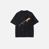 Vintage Anime Graphic Print Oversized T-Shirt