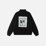 Streetwear Oversized Vintage Hip Hop Graphic Zipper Jacket