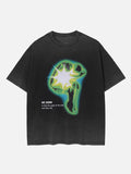 "We Born" Retro Oversized T-shirt