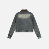 Men Spring Vintage Distressed Denim Jacket