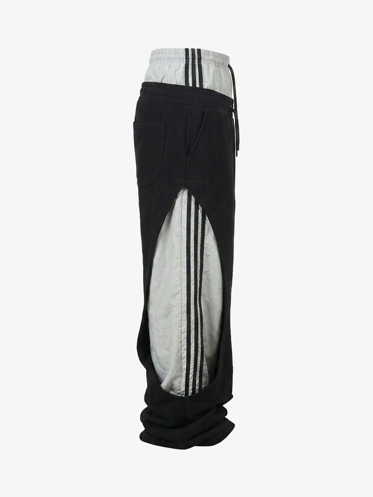 Unisex Double Waistband Baggy Sweatpants; K200 Black (High Quality) / S, K200 Black (High Quality) / M, K200 Black (High Quality) / L, K200 Black (High Quality) / XL, K200 Black (High Quality) / 2XL