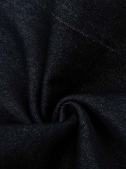 Raw Denim Straight-Leg Jeans; Blue / S, Blue / M, Blue / L, Blue / XL, Blue / 2XL