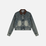 Men Spring Vintage Distressed Denim Jacket