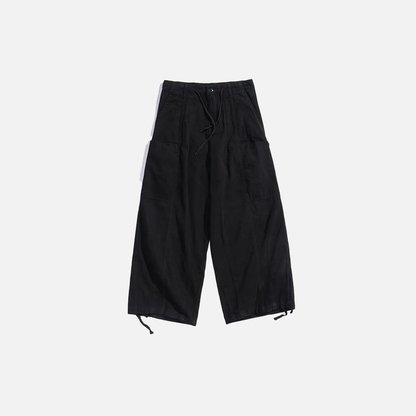 Solid Color Safari Style Cargo Pants
