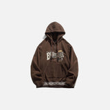 Vintage Embroidery Loose Hoodie