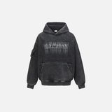 Chic Streetwear Grungy Distressed Washed Hoodie