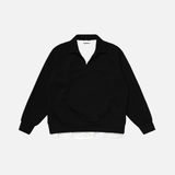 Y2K Hip Hop Spring Loose Fit Collared Sweatshirt