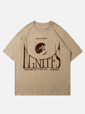 Letter Print Loose T-shirt