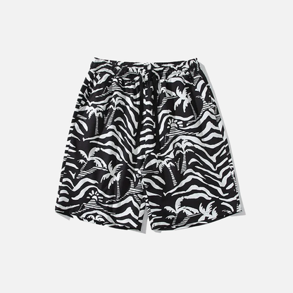 Men's Ice Silk Printed Shorts