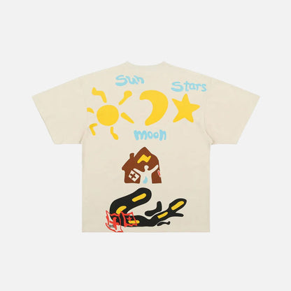 Y2K Graffiti Star T-shirt