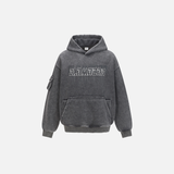 Chic Streetwear Grungy Distressed Washed Hoodie